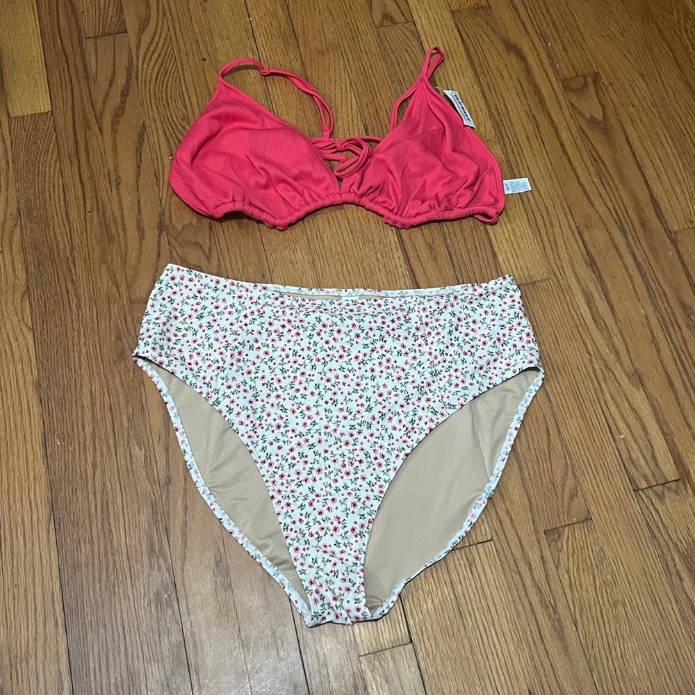 Old Navy‎ Bikini Set Pink Summer Floral Women
